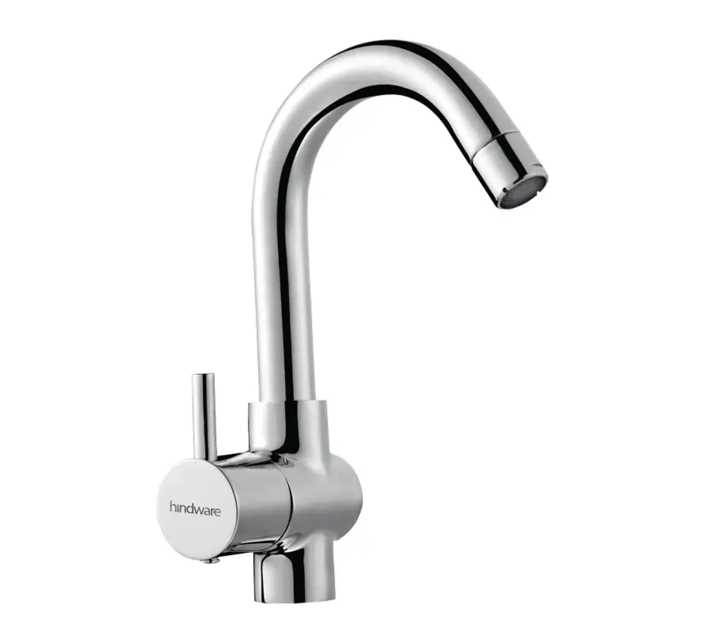 Hindware Flora Swan Neck Tap With Left Hand Operating Knob