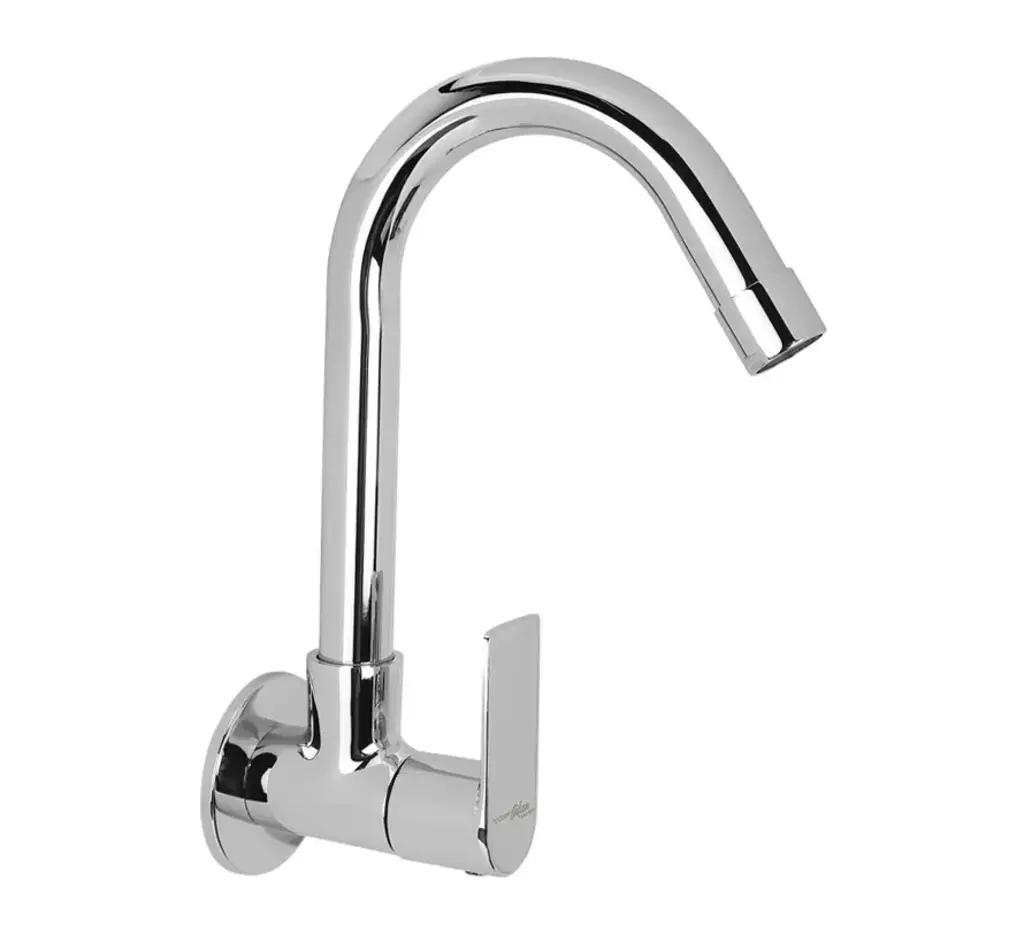 Hindware Fabio Sink Cock With Swivel Spout Wall Mounted
