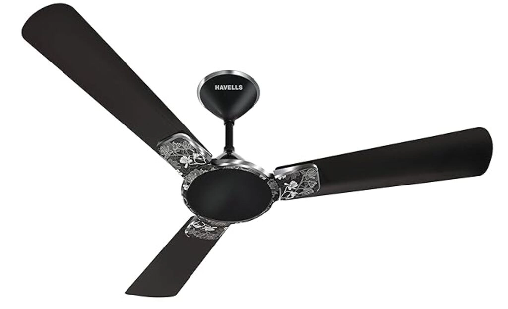 Havells Decorative Enticer Art ES Fans Mettaclic Black Chrome