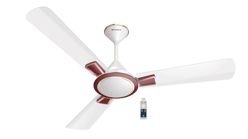 Havells Astura BLDC White Maroon