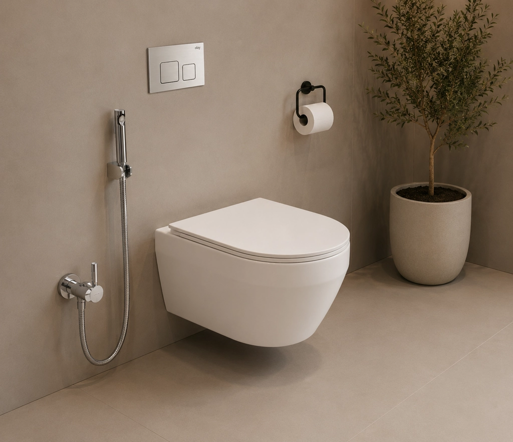 Hindware One-piece Wall Mounted Commode Margo R