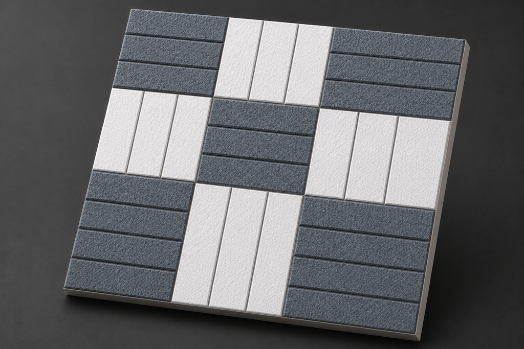 16X16 Tile Code:(30104) Vitrified Body (Parking Tiles)-Box-5pieces-1sq feet -52Rs