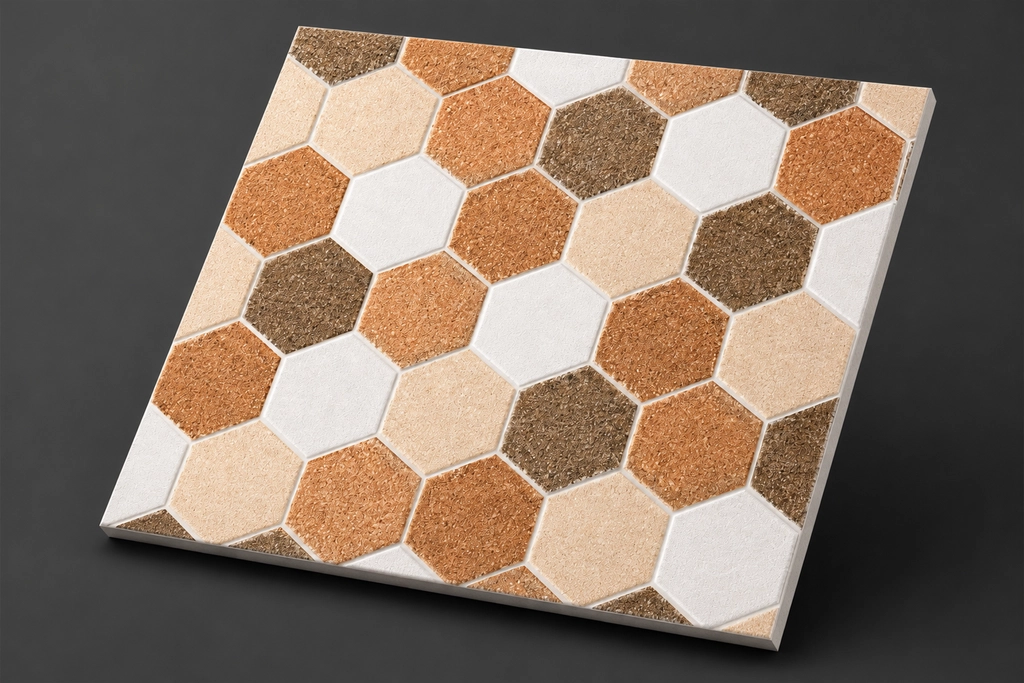 16X16 Tile Code:(30001) Vitrified Body (Parking Tiles)-Box-5pieces-1sq feet -52Rs