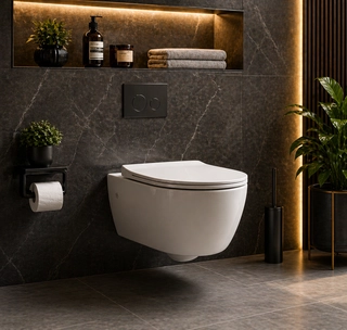 Wall Mounded Commode