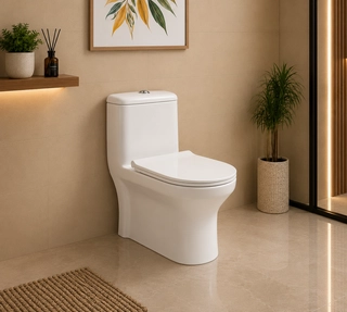 Hindware One-piece Western Commode Ascent / Acent Neo