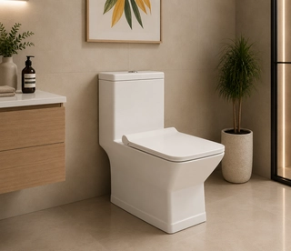 Hindware One-piece Western Commode Prime WD
