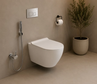 Hindware One-piece Wall Mounted Commode Essence Neo