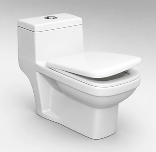 PREMIUM GRADE FLOOR MOUNTED ONE PIECE ("S" TRAP ) 102 - PREMIUM GRADE FLOOR MOUNTED ONE PIECE ("S" TRAP ) Western Commode (WHITE)