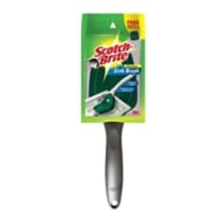 KITCHEN SINK BRUSH TOUGH ON STAINS.EASY ON HANDS