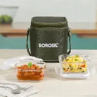 EATEASY SQUARE GLASS LUNCH BOX