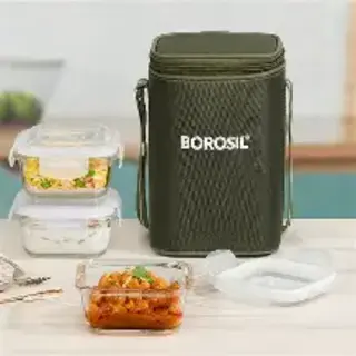 EATEASY SQUARE GLASS LUNCH BOX