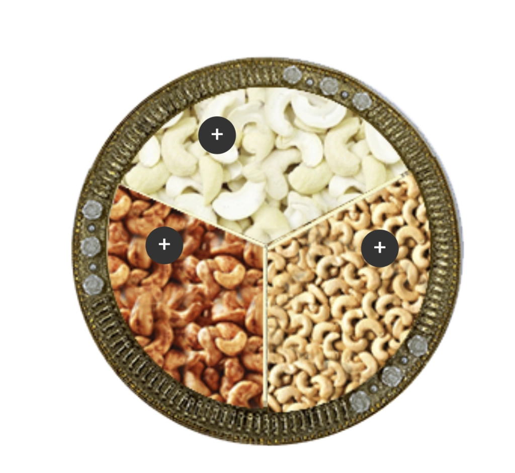 3 Sections Dry Fruits Try