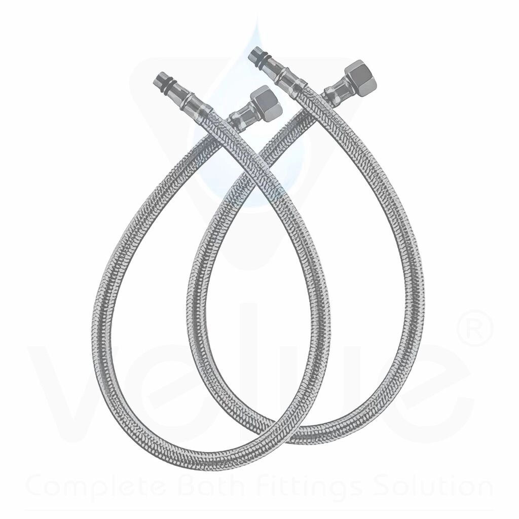 Basin Mixer Pipe SS304 Grade (Pack of 2Pc - 1 Pair)