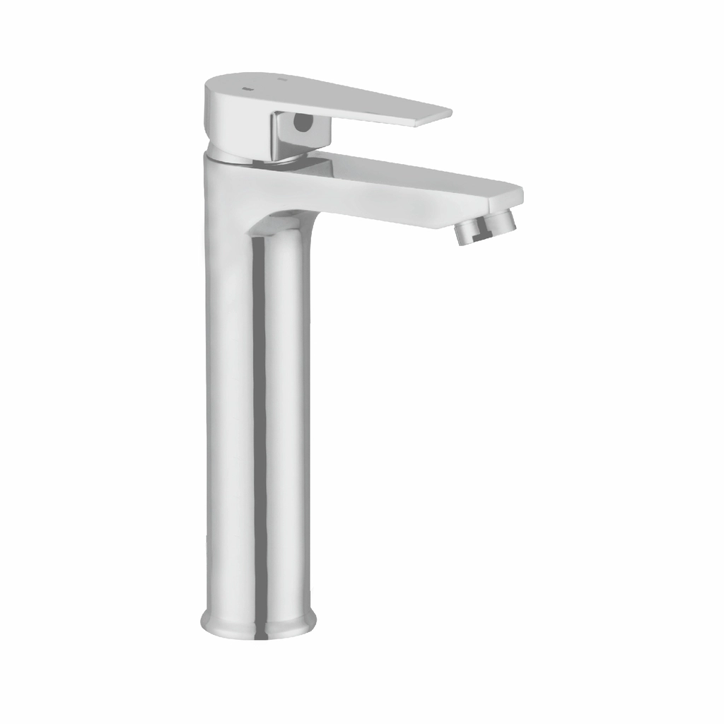 Nexo Single Lever Basin Mixer With SS-304 Grade Braided Hose (9 Inches)