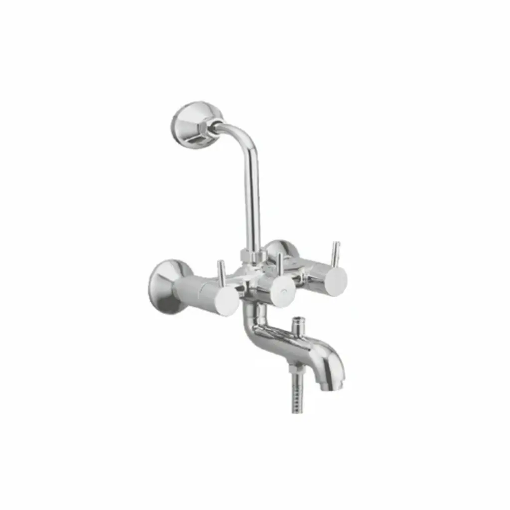 Flora 3x1 Wall Mixer With Bend