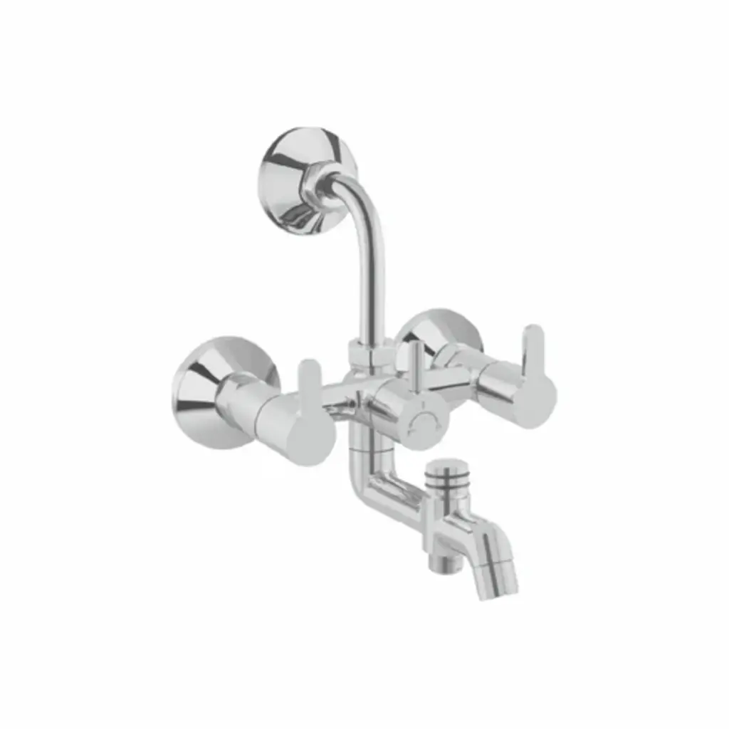 Flute 3x1 Wall Mixer With Bend