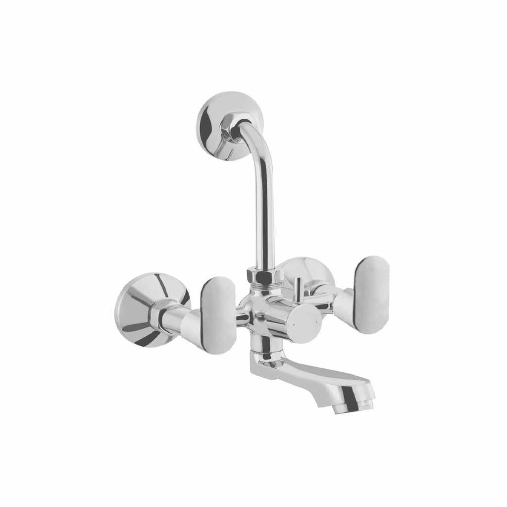 Pearl 2x1 Wall Mixer With Bend