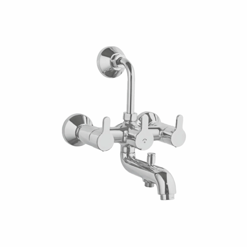 Fusion 3x1 Wall Mixer With Bend
