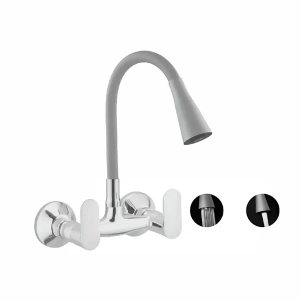 Sink Mixer With Shower Duel Flow (Grey)