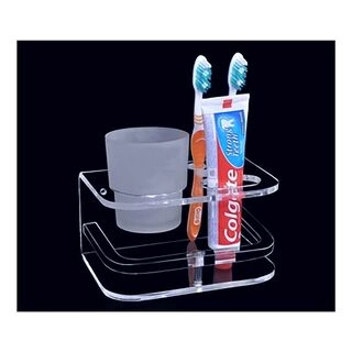 Acrylic 3x1 Brush Holder-HFA11