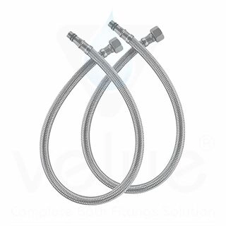 Basin Mixer Pipe SS304 Grade (Pack of 2Pc - 1 Pair)-(24 Inches) - V42320