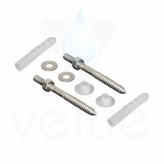 Wash Basin Rack Bolt (MS) (3/8 Inches x 120mm)-V41400