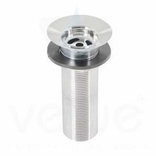 SS Waste Coupling (5.5 Inches) Long-Full Thread (Silver)-V36117