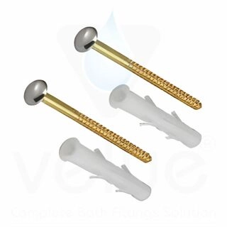 Brass Mirror Screw With Cap (3 Inches)-V41130
