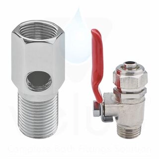 RO Nipple With Valve Set (3/8 Inches)-V67110