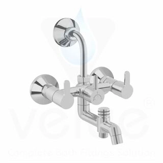 Flute 3x1 Wall Mixer With Bend-V74120
