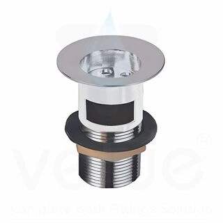 Brass Waste Coupling (3.25 Inches) Half Thread (Silver)-V35301