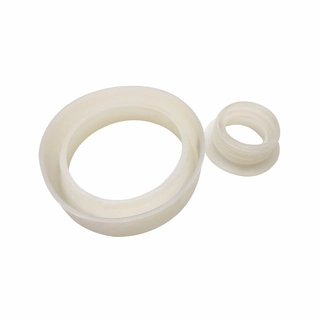 Commode Washer Inlet-Outlet Kit Silicon White-V55720