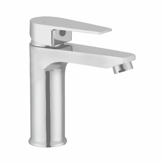 Nexo Single Lever Basin Mixer With SS-304 Grade Braided Hose (6 Inches)-V86210