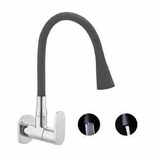 Sink Cock With Shower Duel Flow (Black)-V98110