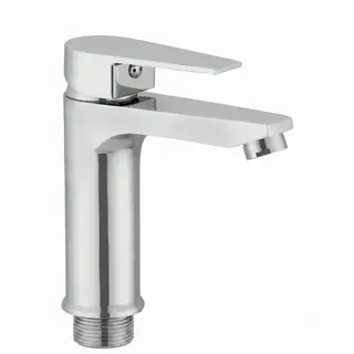 Nexo Single Lever Basin Mixer With SS-304 Grade Braided Hose (6 Inches)-V86210
