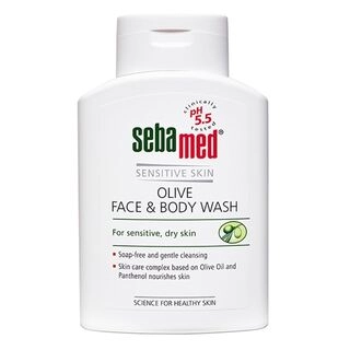 SEBAMED OLIVE FACE & BODY WASH 200ML.