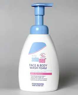 SEBAMED BABY FACE & BODY WASH FOAM 400ML.