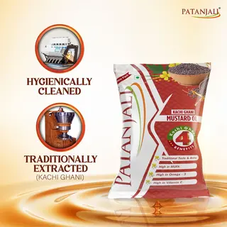 PATANJALI MUSTARD OIL 1LTR POUCH