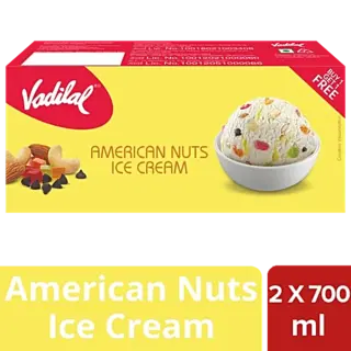 VADILAL AMERICAN NUTS ICE CREAM 700ML