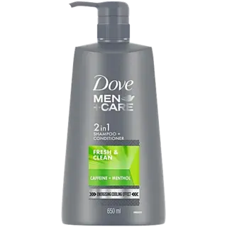 DOVE MEN CARE FRESH & CLEAN 2 IN 1 SHAMPOO + CONDITIONER 650ML