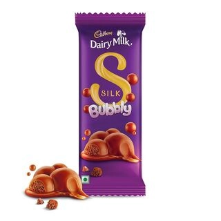 DAIRY MILK SILK BUBBLY 120GM.