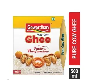 GOWARDHAN PURE COW GHEE 500ML TETRA