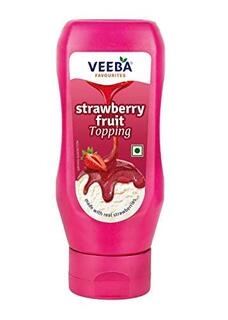 VEEBA STRAWBERRY FRUIT TOPPING 380GM.