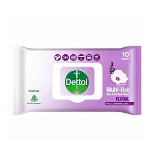 DETTOL FLORAL WIPES 10N.