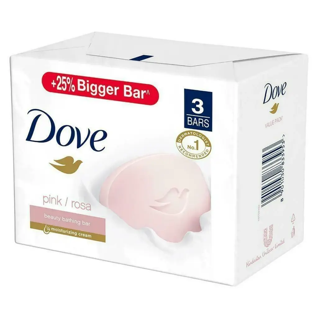 DOVE SOP PINK/ROSE 125*3 (nos)
