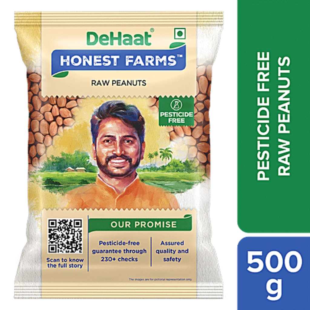 HONEST FARMS RAW PEANUTS (500 g)