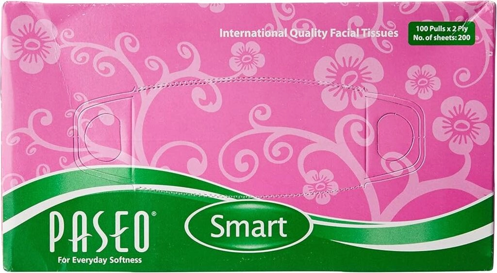 PASEO SMART FASIAL TISSUE 2 PLY 100 SHEE (nos)