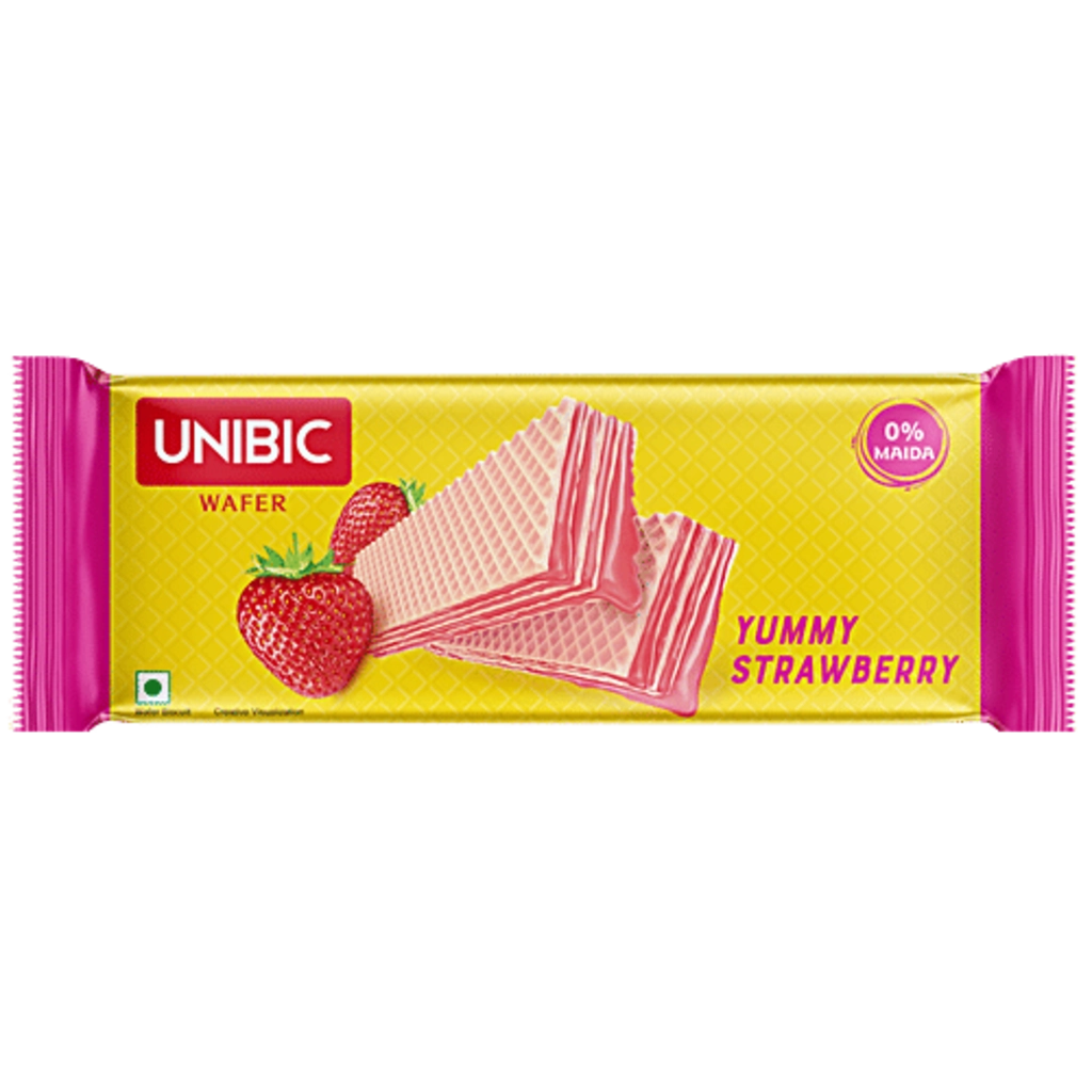 UNIBIC STRAWBERRY WAFER (60 g)