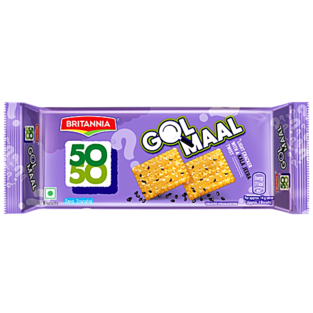 BRIT 50-50 GOL MAAL BISCUITS (61.5 g)