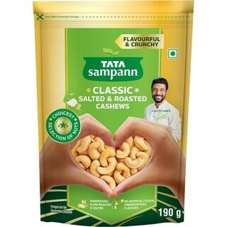 TATA SAMPANN SALTED & ROASTED CASHEWS (190 gm)